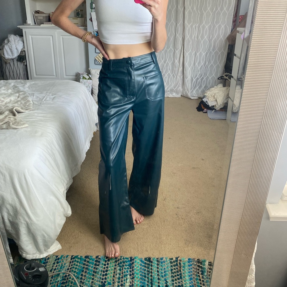 FATE. Blue Leather Pants